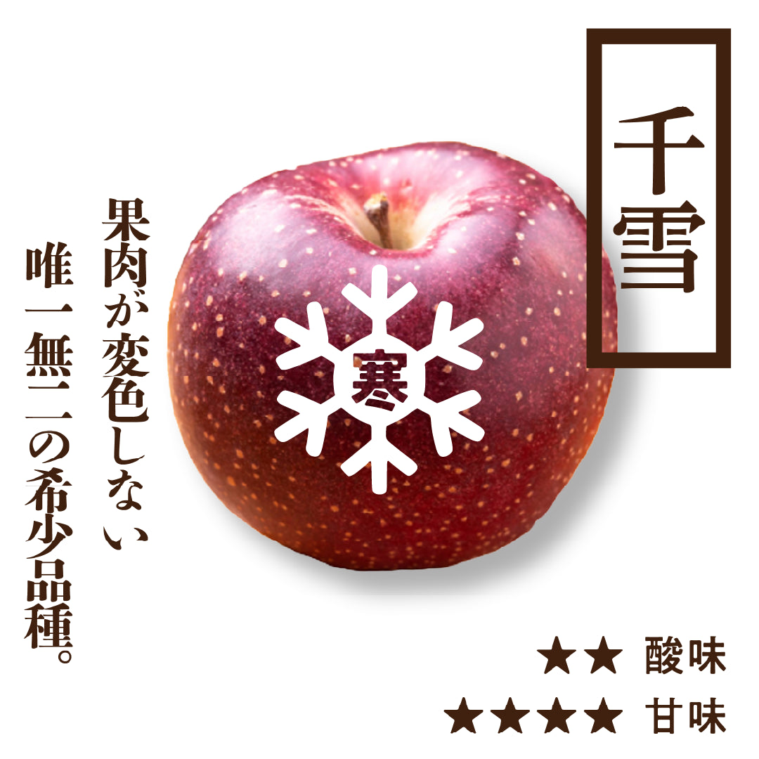 寒じめ 千雪(ちゆき) | 希少品種 |産地直送通販 | 青森りんご | RED