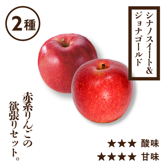 シナノスイート＆ジョナゴールド[予約:10月下旬収穫]